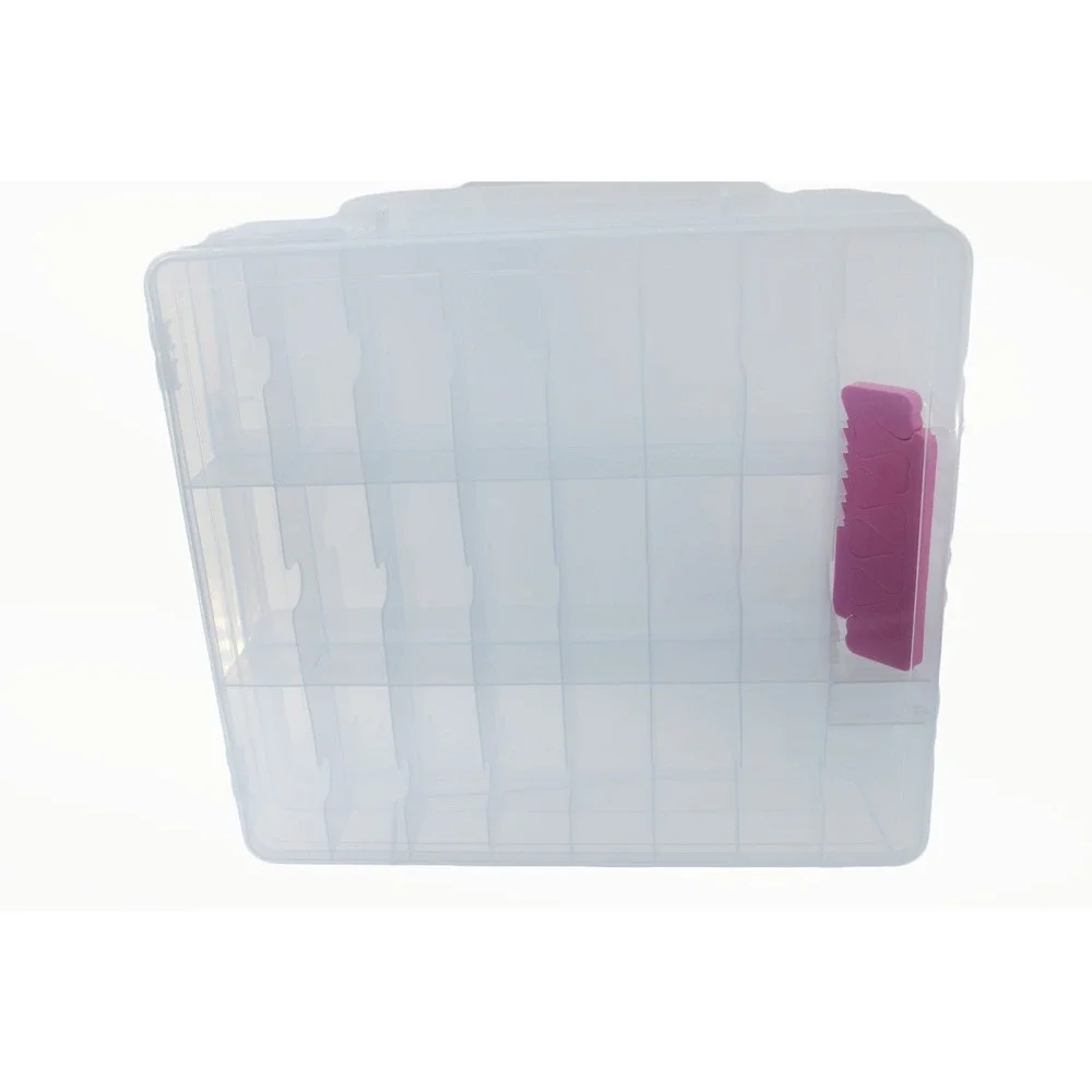 Clear Plastic Stacked Storage‎ Organizer Box 48 Slots
